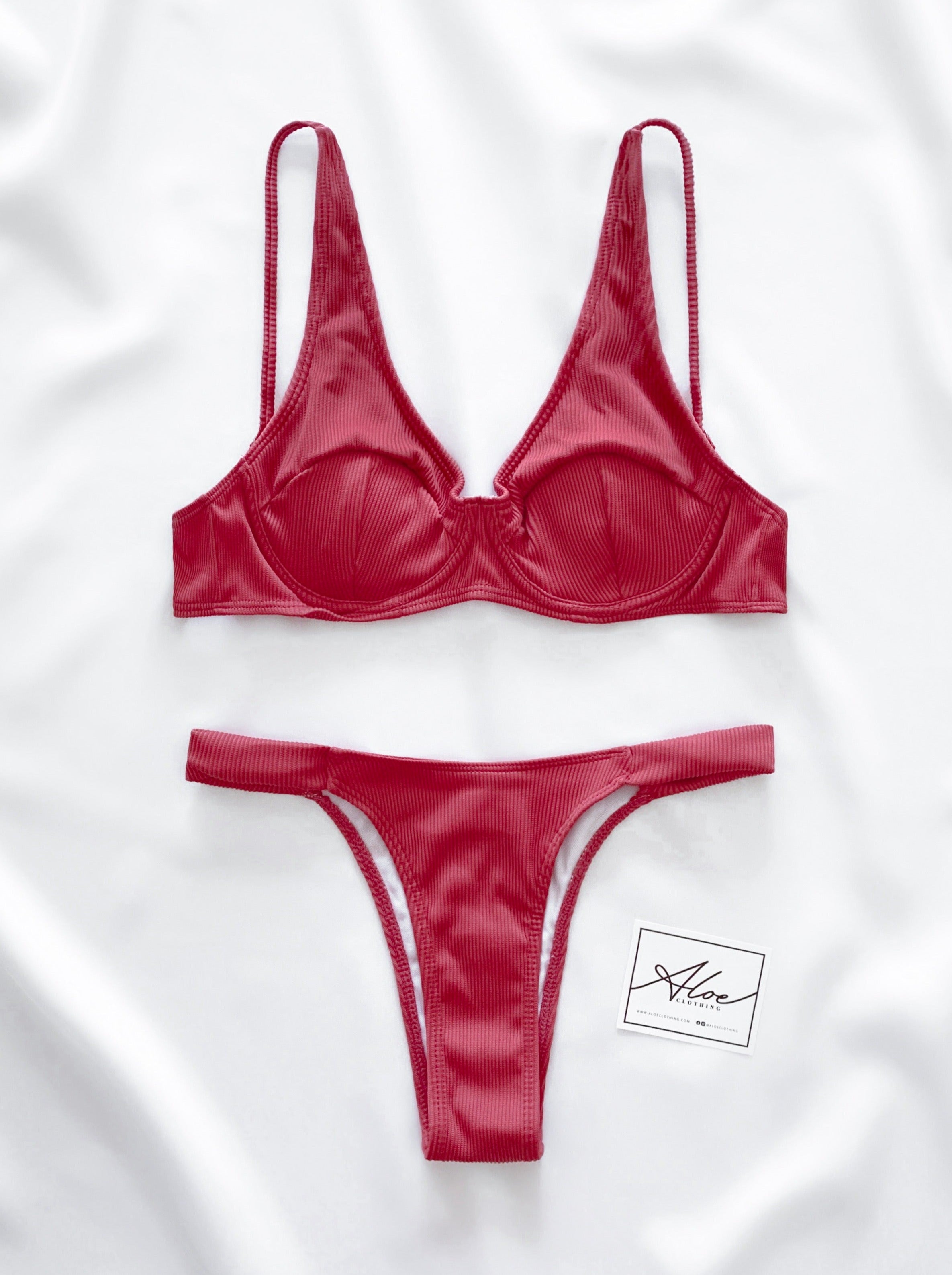 Olivia Bikini Set | Pink Pepper