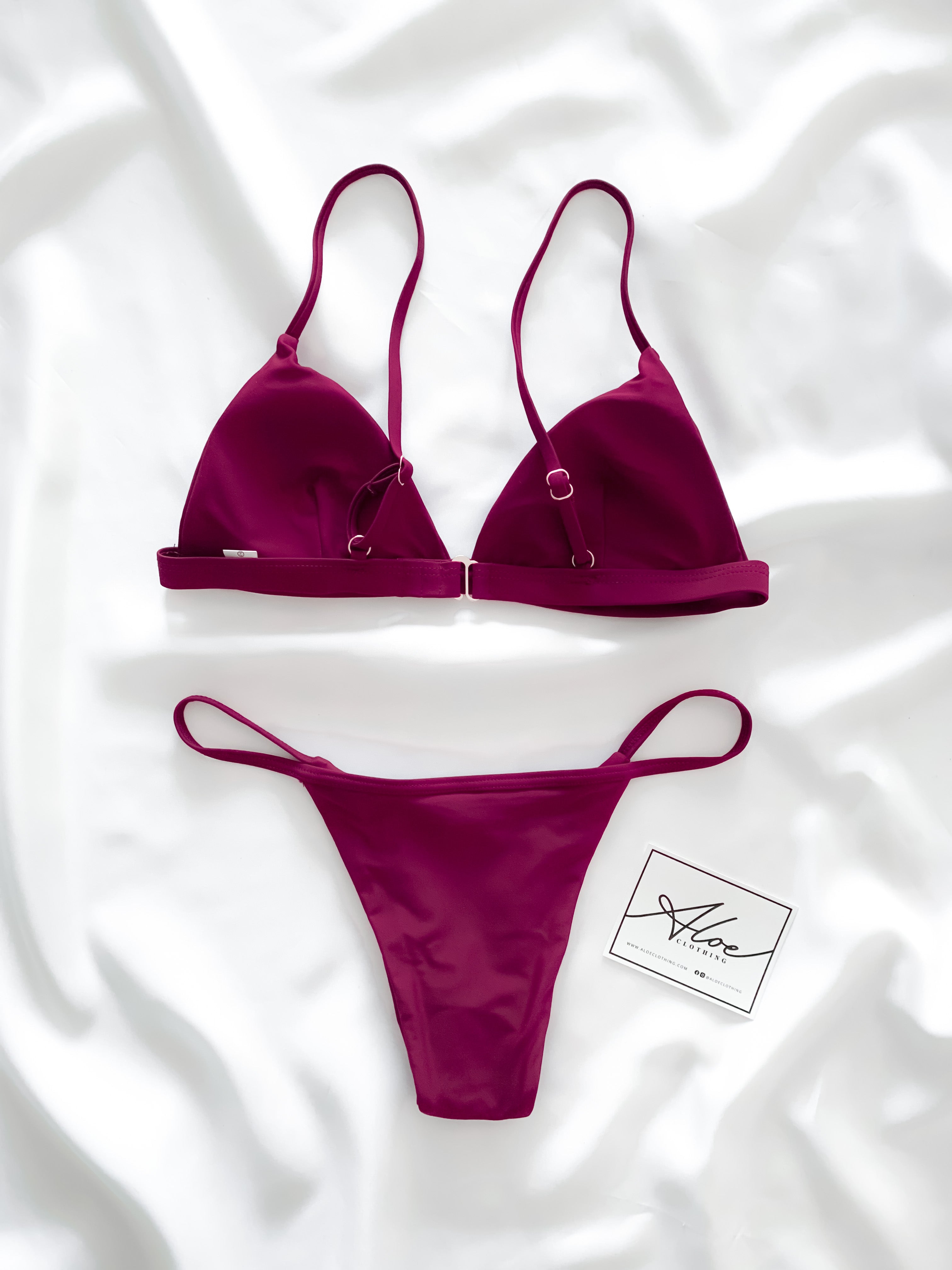 Emma Bikini Set | Burgundy