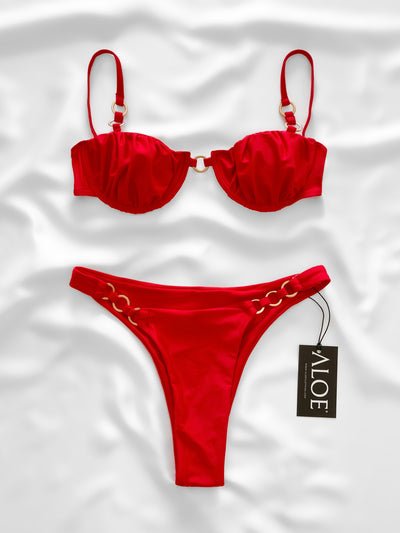 Cleo Bikini Set | Red