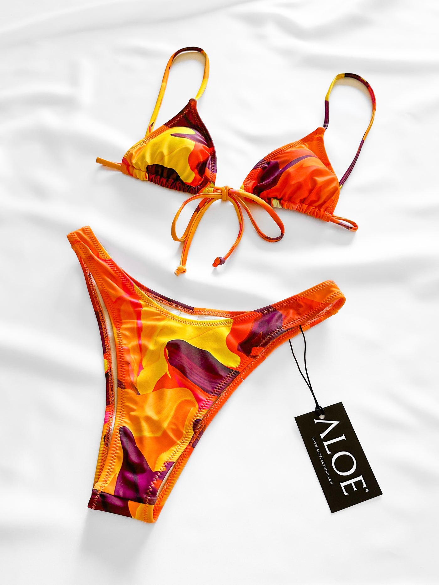 Bikini Flora | Naranja